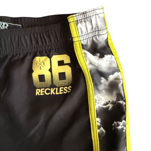 Y&R Yng & Reckless XS Black & Yellow Athletic Shorts - Picture 2 of 5